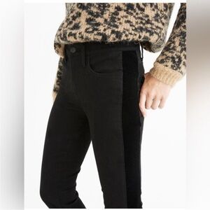 Women’s Madewell size 29 Black Tuxedo Stripe Skinny Jean